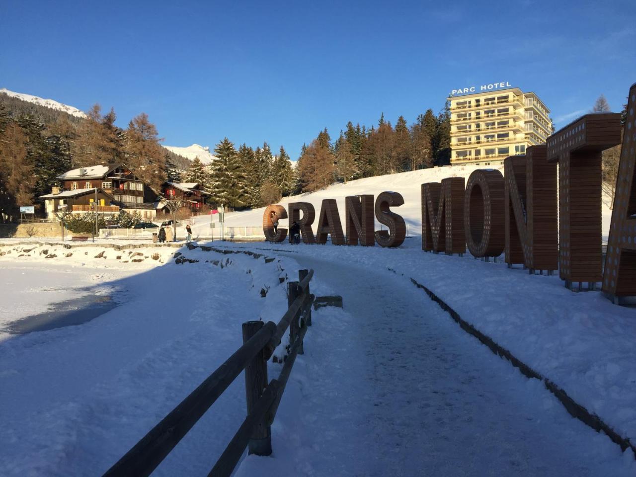 Plein Centre, Ski A Pied, Vue, Calme Crans-Montana Dış mekan fotoğraf